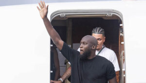 AS Roma New Signing Romelu Lukaku Arrives In Rome