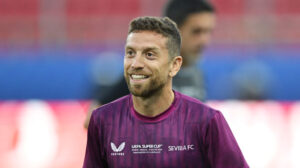 Sevilla FC Training Session And Press Conference - UEFA Super Cup 2023