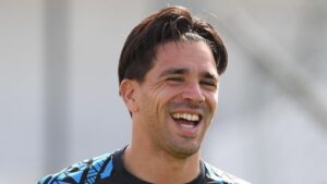 SSC Napoli Training Session And Press Conference - UEFA Champions League 2023/24