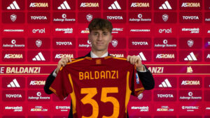 AS Roma Unveil New Signing Tommaso Baldanzi