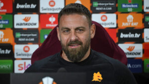 AS Roma Training And Press Conference - UEFA Europa League 2023/24