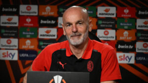 AC Milan Training And  Press Conference - UEFA Europa League 2023/24