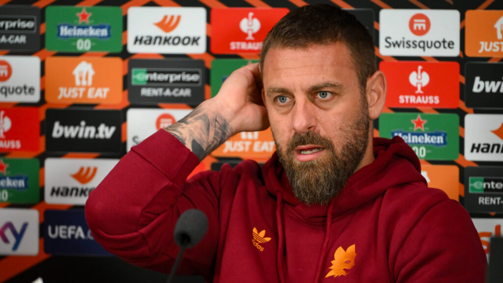 AS Roma Training Session And Press Conference - UEFA Europa League 2023/24