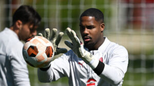 AC Milan Training Session And Press Conference - UEFA Europa League 2023/24