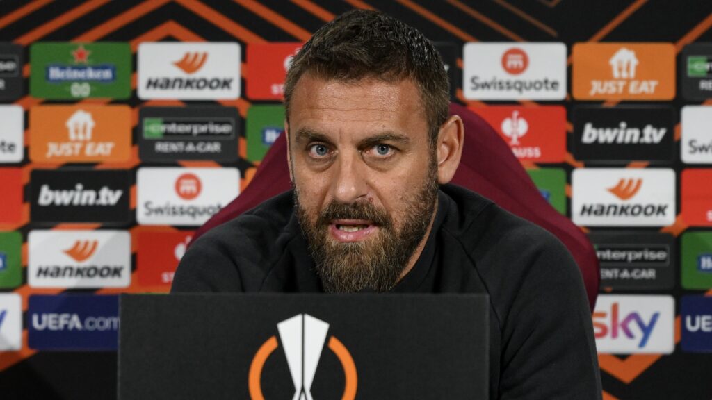 AS Roma Training Session And Press Conference - UEFA Europa League 2023/24