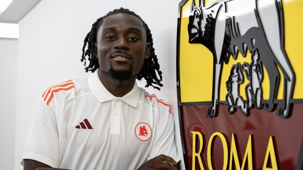 AS Roma Unveil New Signing Manu Kone