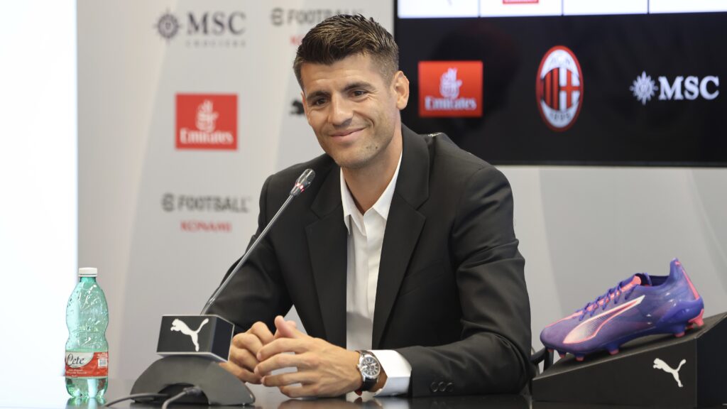 AC Milan Unveil New Signing Alvaro Morata