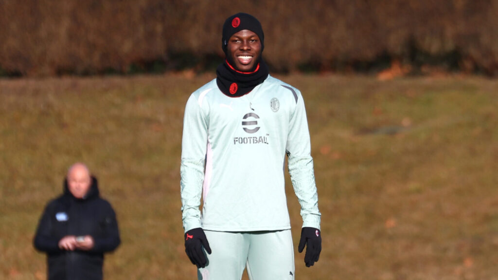 AC Milan Training Session And Press Conference - UEFA Champions League 2024/25 League Phase MD7