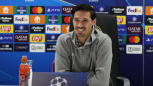 AC Milan Training And Press Conference - UEFA Champions League 2024/25 League Knockout Play-off First Leg