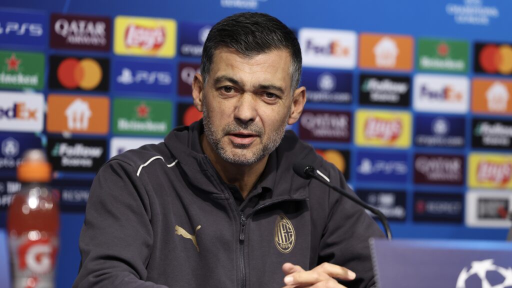 AC Milan Training Session And Press Conference - UEFA Champions League 2024/25 League Phase MD8