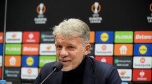S.S. Lazio Training Session And Press Conference - UEFA Europa League 2024/25 Round of 16 First Leg