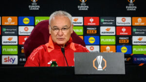 AS Roma Training Session And Press Conference - UEFA Europa League 2024/25 Round of 16 First Leg