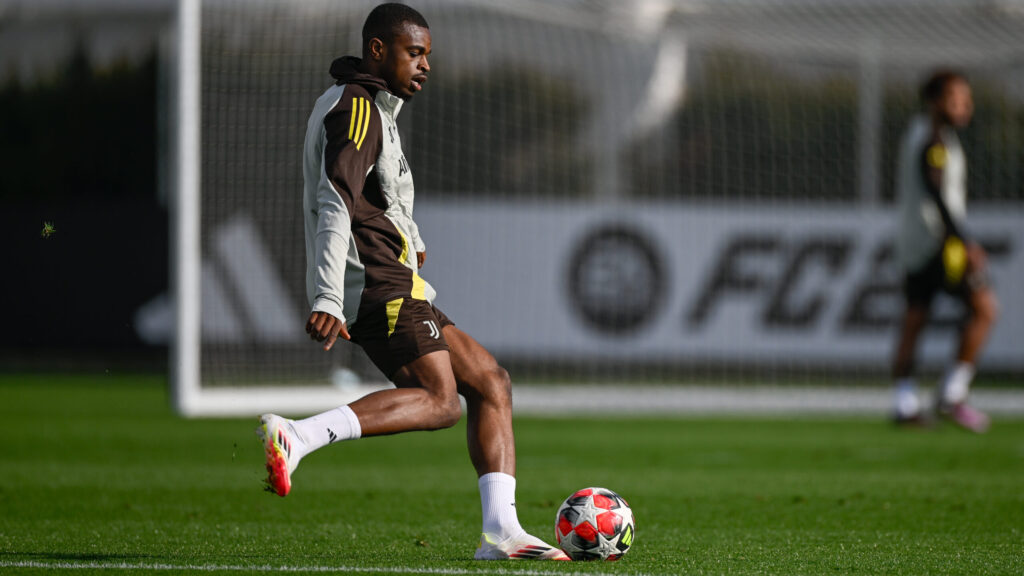 Juventus Training Session And Press Conference - UEFA Champions League 2024/25 League Phase MD8