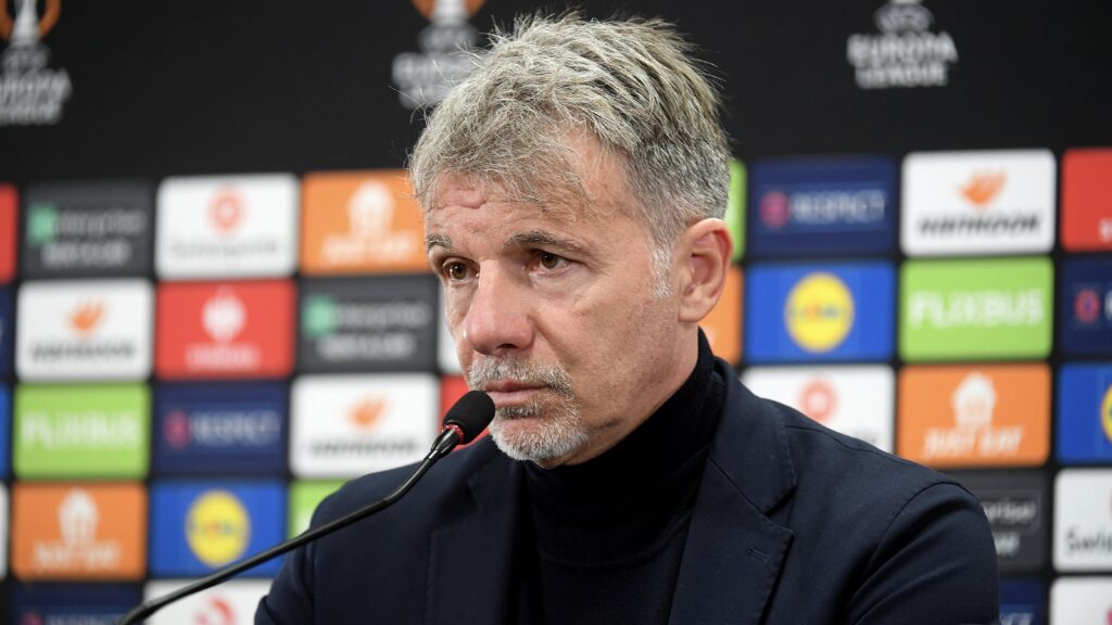 S.S. Lazio Training Session And Press Conference - UEFA Europa League 2024/25 Quarter Final First Leg