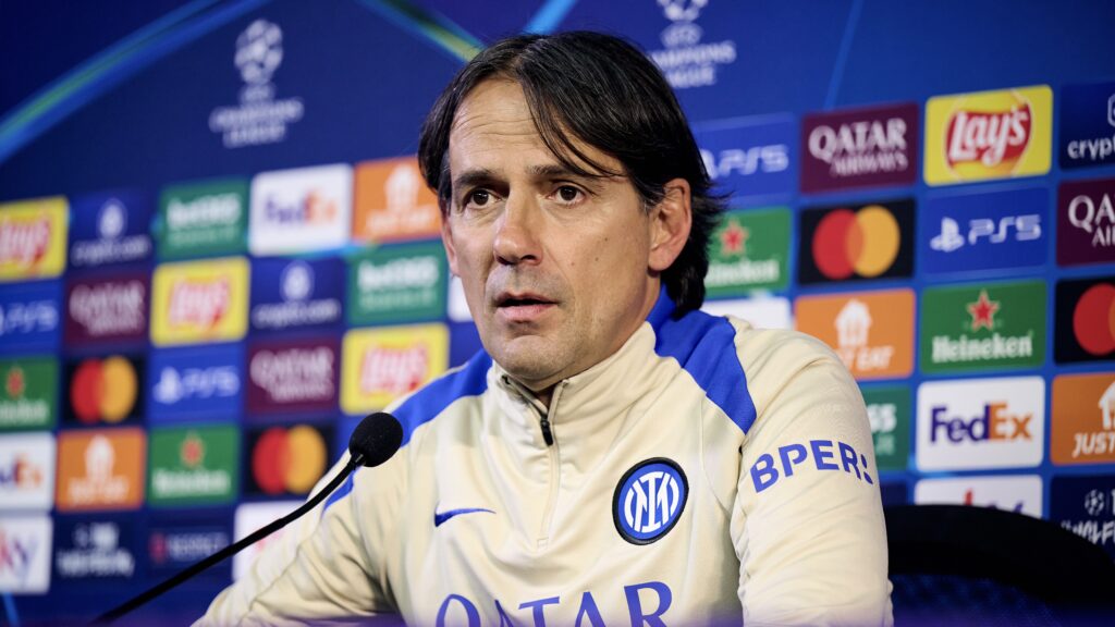 FC Internazionale Milano Training Session And Press Conference - UEFA Champions League 2024/25 Round of 16 Second Leg