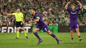 Real Betis Balompie v ACF Fiorentina - UEFA Conference League 2024/25 Semi Final First Leg