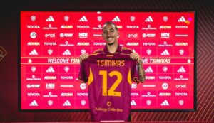 AS Roma Unveil New Signing Kostas Tsimikas