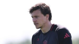 Manchester United Training Session And Press Conference - UEFA Europa League 2024/25 Semi Final First Leg