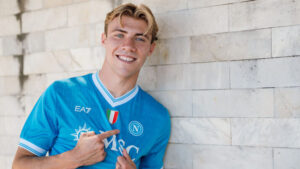 SSC Napoli Unveil New Signings  Eljif Elmas And Rasmus Hojlund