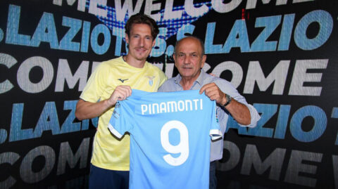 SS Lazio Unveil New Signing Andrea Pinamonti