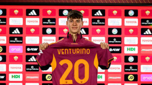 AS Roma ta unveil New Signing Lorenzo Venturino